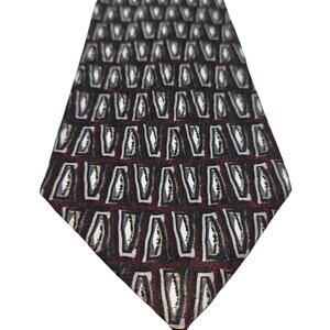 J.Z Richards 100% Silk Luxury Fashion Tie 3 3/4 wide 58 long